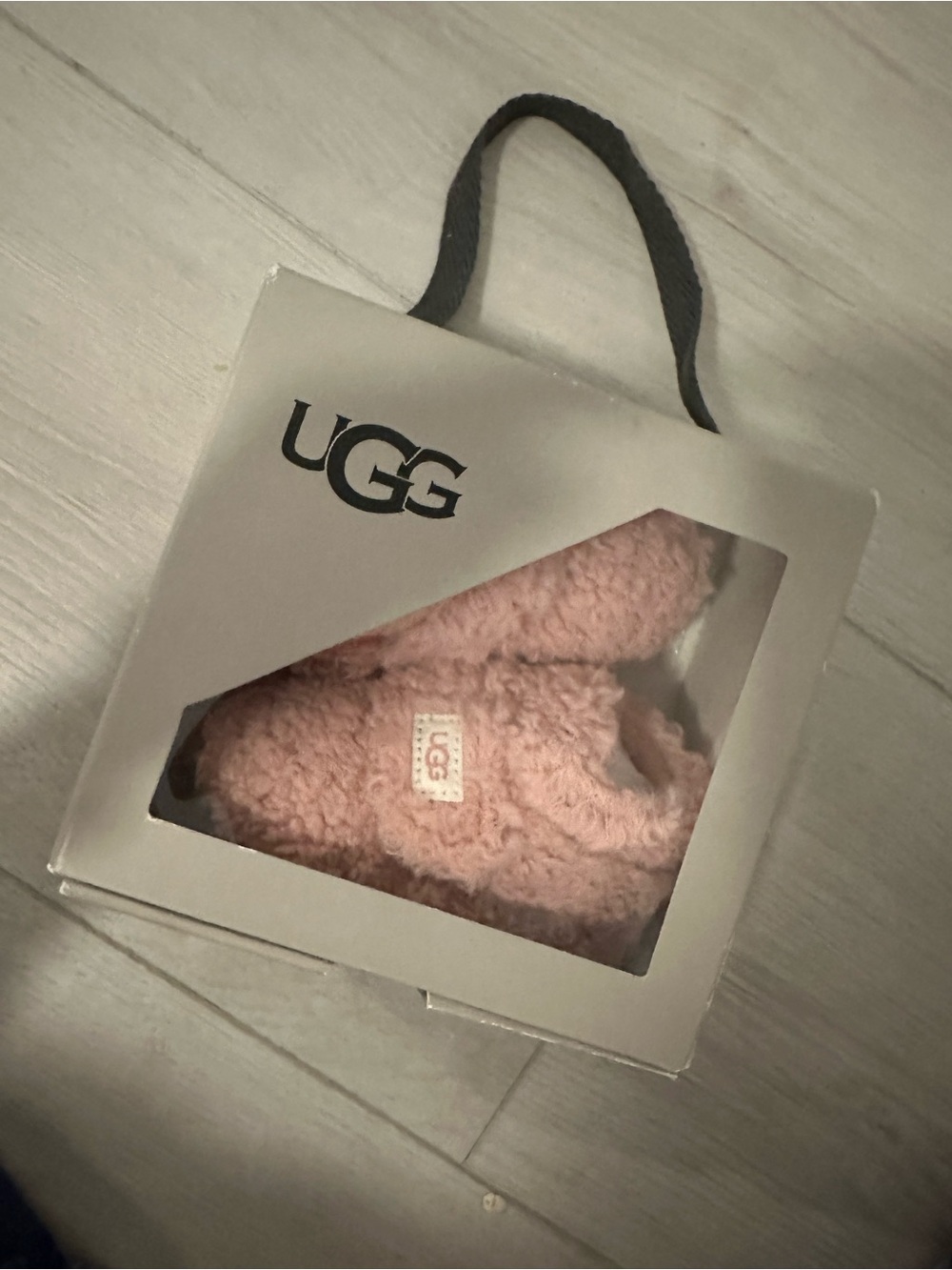 UGG Kids' Pink Sherpa Booties- Cozy booties - Picture 1 of 4